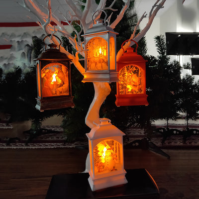 Adornos Navideños Portátiles con Luces LED Transparentes