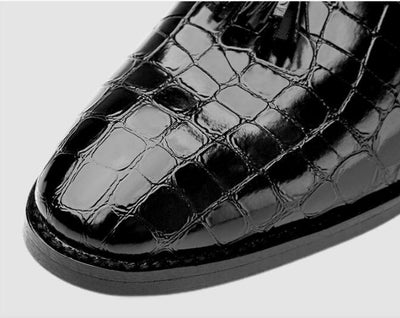 Zapatos de Cuero con Patrón Serpiente y Punta Afilada - Estilo Vintage - Image 17