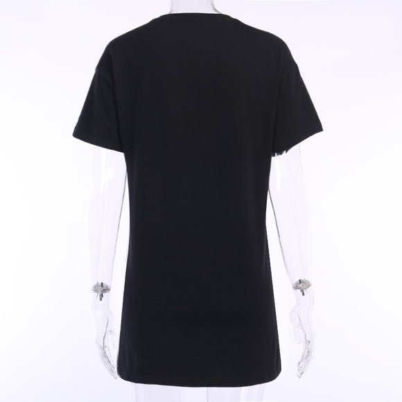 Camiseta Estampada Básica para Estudiantes - Manga Corta Mujer