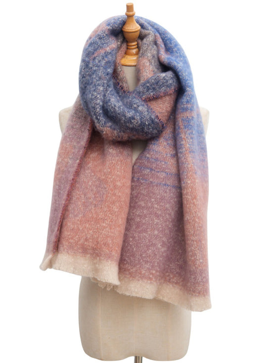 Bufanda Estilo Europeo Jacquard Hoja de Ginkgo - Image 26