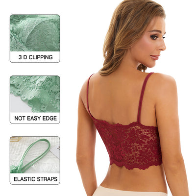 Top Tubo Mujer Escote Espalda Abierta con Encaje - Sostén sin Tirantes - Image 8