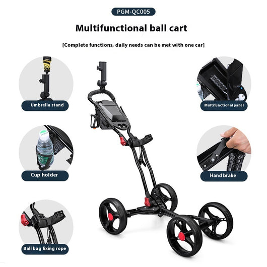Carrito de Golf Plegable de Cuatro Ruedas - Image 3