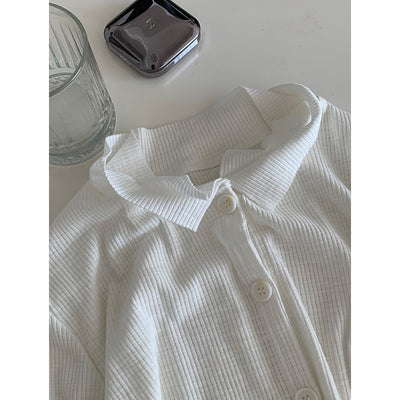Blusa Asimétrica de Botones con Solapa Clásica - Image 6