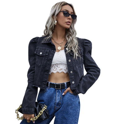 Chaqueta Denim Casual con Solapa para Mujer - Image 6