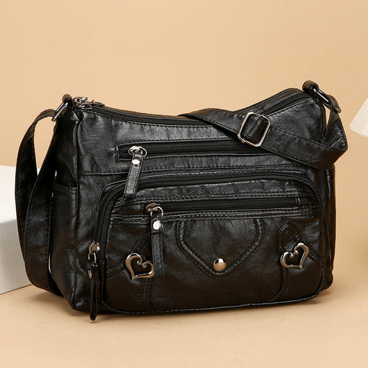 Bolso Bandolera de Lujo Versátil con Diseño Multicapas Espacioso - Image 6