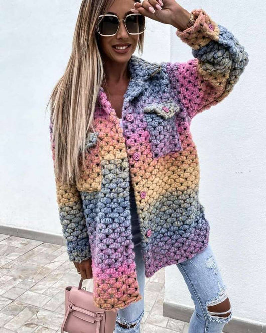 Abrigo de Lana Estampado para Mujer - Colección Otoño Invierno - Image 12