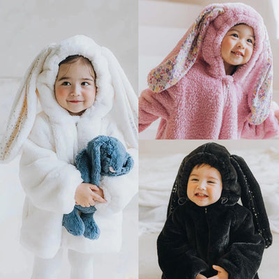 Pijama Enterizo Térmico para Bebé y Niño Pequeño con Orejas de Conejo - Image 3