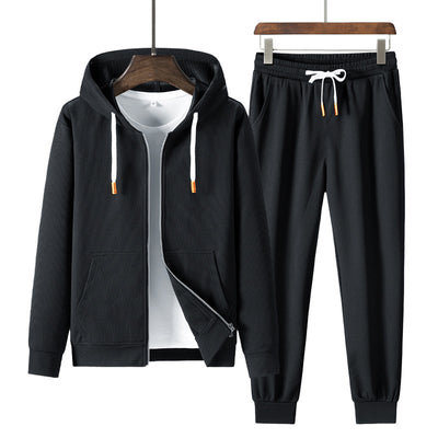 Sudadera Deportiva con Capucha Texturizada Waffle para Hombre