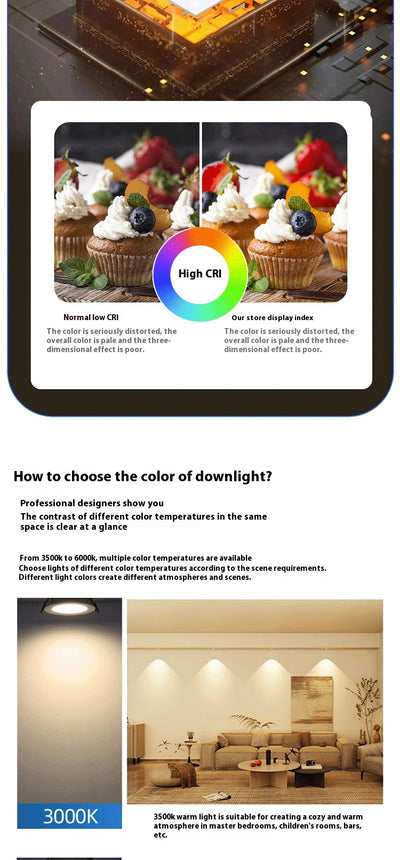 Downlight LED Cuadrado Ultra Delgado Embutido para Techo - Image 16