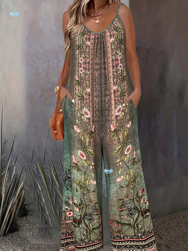 Jumpsuit Estampado Tribal con Mangas