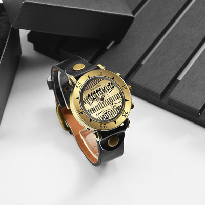 Reloj de Moda con Símbolo Musical - Diseño Novedoso para Hombre - Image 14