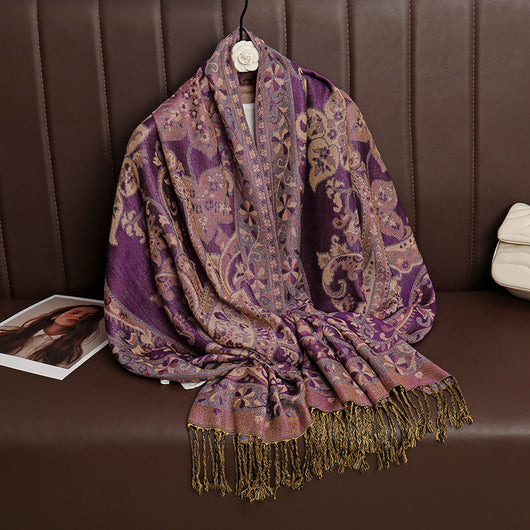 Chal Jacquard para Mujer - Ligero y Versátil para Primavera y Verano - Image 13
