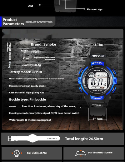 Reloj Deportivo Luminoso Resistente al Agua para Estudiantes - Image 20