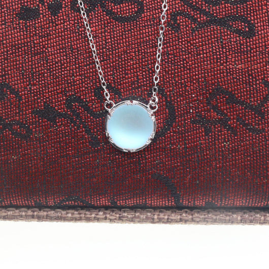 Collar de Plata 925 con Piedra Luna y Colgante Rama - Image 8