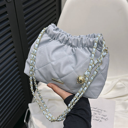 Bolsa Mensajera de Cadena Rombo Elegante para Viajero