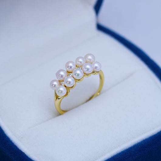 Anillo de Plata S925 Doble Fila con Textura Círculo Perfecto - Image 9
