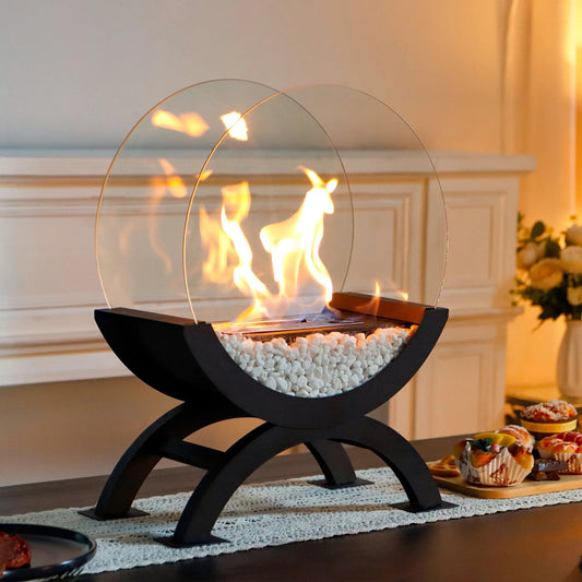 Lámpara Chimenea de Alcohol para Escritorio - Calefacción Decorativa para el Hogar