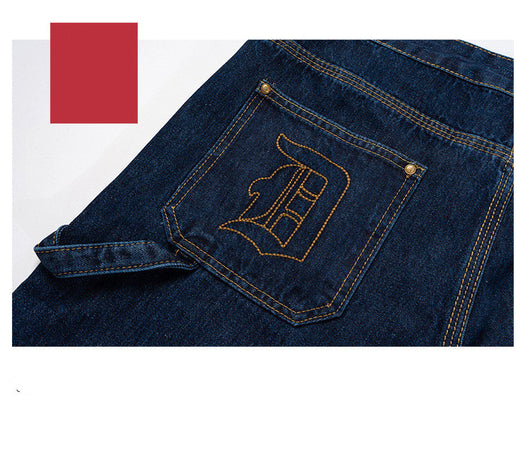Pantalones Slim Unisex con Costuras Topstitched y Bordados - Image 10