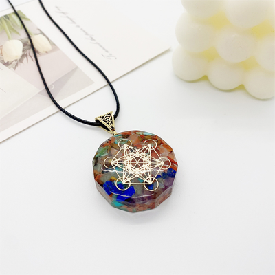 Colgante de Cristal Curativo Reiki con Piedra Natural para 7 Chakras - Image 89