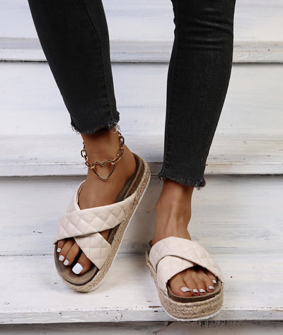 Sandalias Plataforma con Tiras Cruzadas para Mujer - Cómodas y Versátiles - Image 8