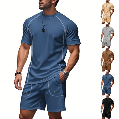 Conjunto Minimalista de Shorts y Playera de Algodón Suelta