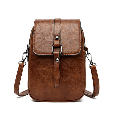 Bolso Bandolera Mini Asimétrico con Compartimento para Teléfono - Image 9