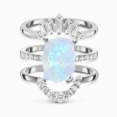 Anillo Triple de Plata Esterlina 925 con Circonitas - Diseño Exclusivo - Image 2