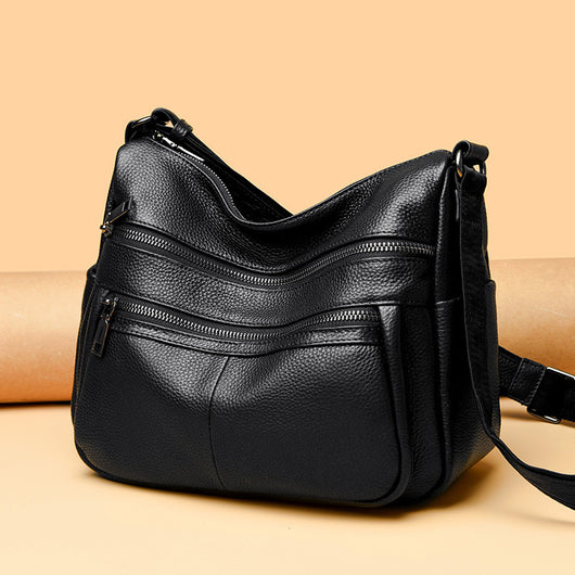 Bolso Mensajero de Cuero Genuino Primera Capa - Estilo Profesional - Image 3