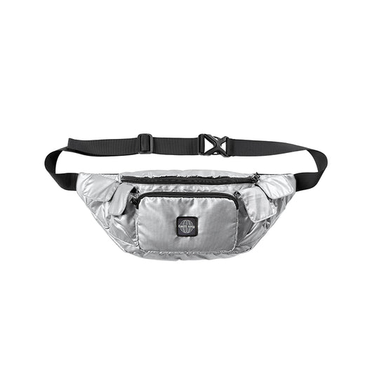 Bolsa de Pecho Harajuku Cuadros Plateados para Hombre - Image 2