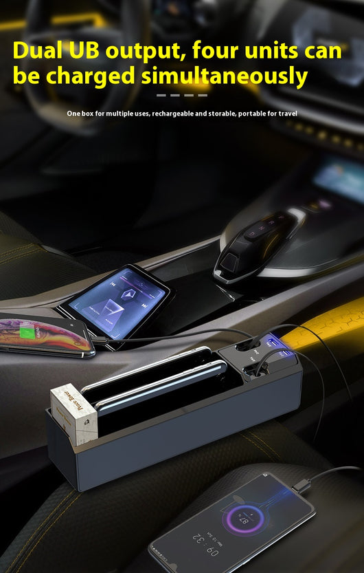 Organizador de Auto con Cargador Dual USB y Almacenamiento Inteligente - Image 22
