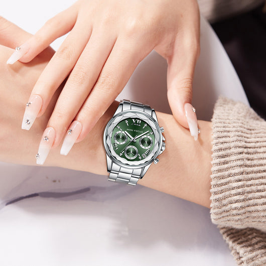 Reloj Multifuncional Pétalos Elegancia Profesional