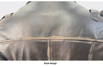 Chaqueta de Cuero para Motociclista Talla Grande - Image 31