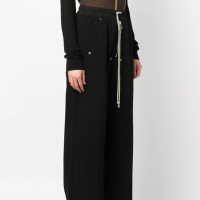 Pantalones Holgados de Punto Doble Línea para Parejas - Unisex Pierna Recta Ancha