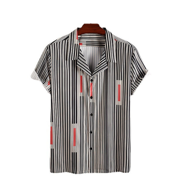 Camiseta Rayada de Verano para Hombre - Corte Slim Fit Transpirable