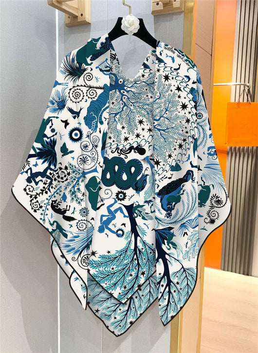 Chal Cálido de Peluche Estampado Selva para Mujer - Image 11
