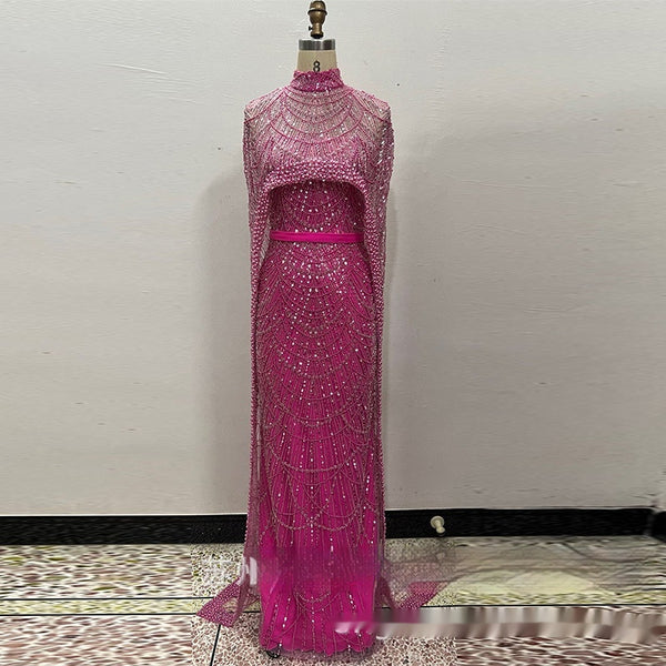 Vestido de Fiesta con Bordado de Perlas - Image 4