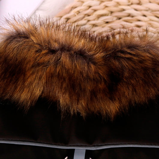 Abrigo Reflectante para Mascotas con Cuello de Pelaje - Image 7