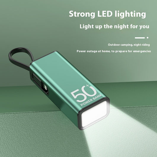 Batería Portátil Mini 5000 mAh con LED - Image 2