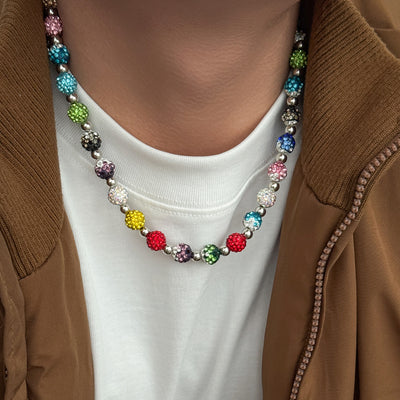 Collar para Hombre con Diamantes de Colores y Perlas de Diamante - Image 10