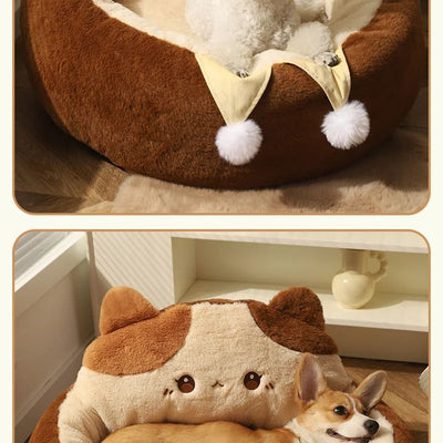 Cama Redonda Acogedora para Gatos y Perros - Colchón Térmico Invierno - Image 25