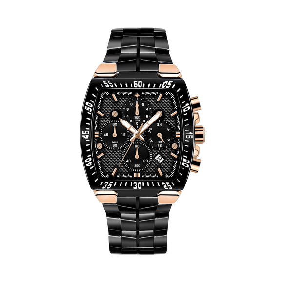 Reloj Hombre Acero Inoxidable 7 Agujas Resistente al Agua