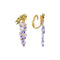 Wisteria Flower Ear Stud Necklace Special Interest Light Luxury Accessories Ear Clip