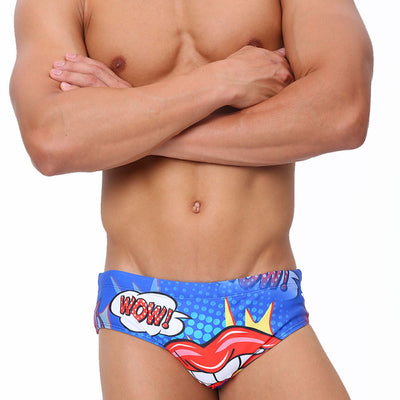 Bóxer de Baño Hombre Estampado Labios Cintura Baja Secado Rápido - Image 9