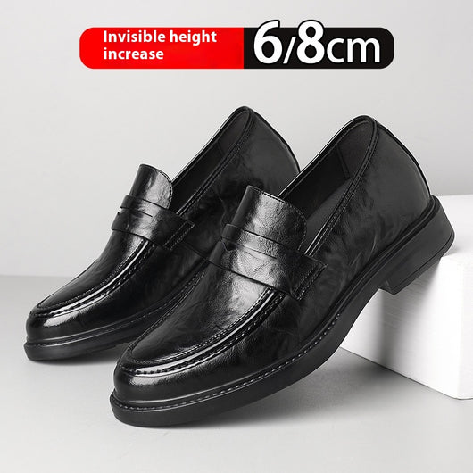 Zapatos de Cuero Slip-On Elevados para Negocios Casuales - Image 3