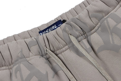 Shorts de Sudadera Casual con Letras en Espuma para Hombre - Image 11