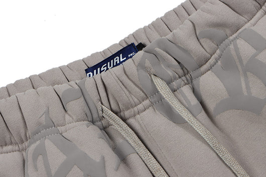Shorts de Sudadera Casual con Letras en Espuma para Hombre - Image 11