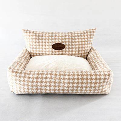 Sofá Cama para Gatos con Diseño Pata de Gallo - Funda Extraíble y Lavable - Image 5