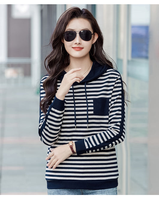Blusa Larga Coreana Holgada para Tallas Grandes - Manga Larga Versátil - Image 24