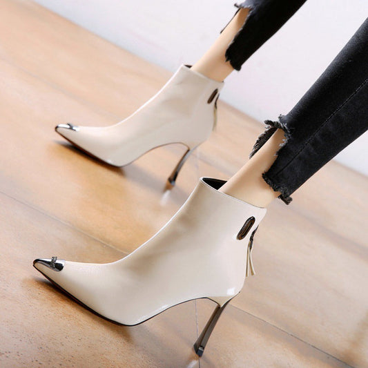 Botas Stiletto Martin con Cierre Trasero para Mujer