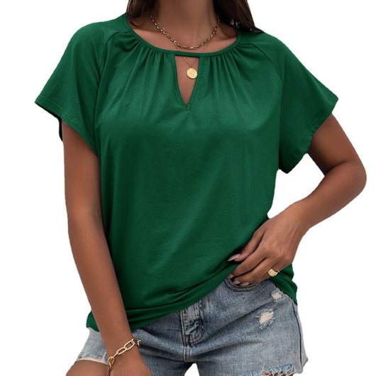 Blusa Suelta de Cuello Redondo con Detalles Calados - Image 3